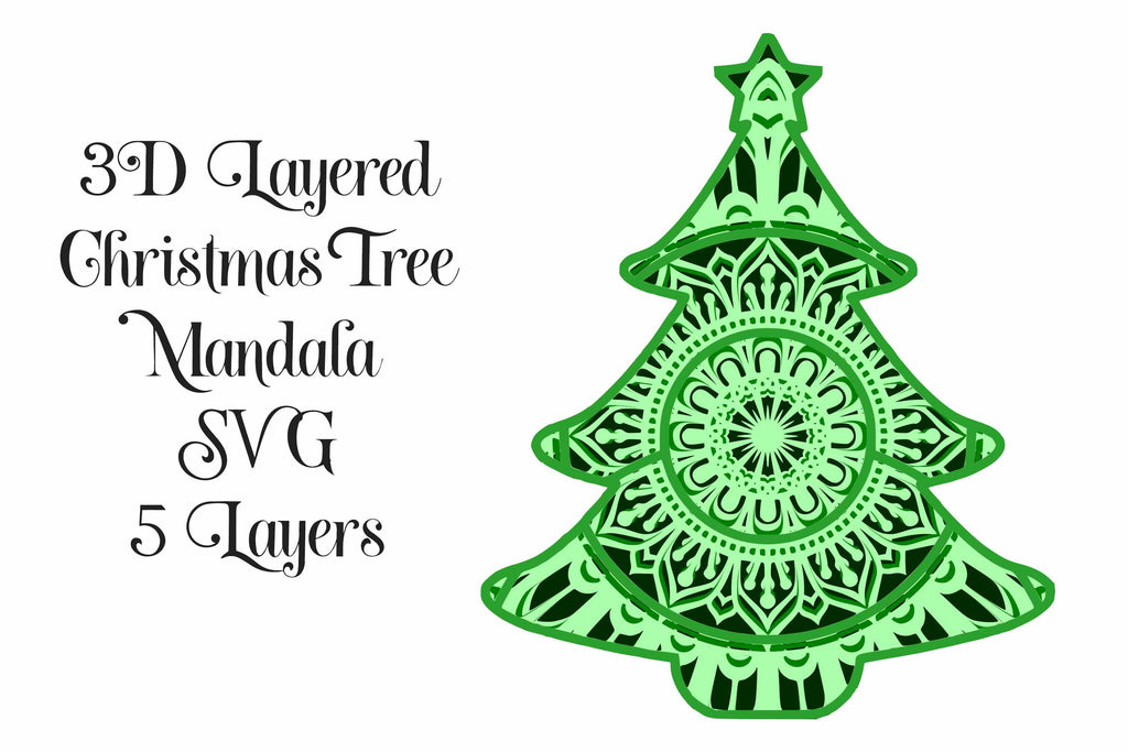Christmas Mandala Bundle - 3D Layered Mandalas - So Fontsy
