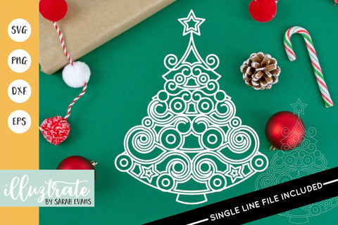 Christmas Mandala Bundle SVG Cut Files SVG Illuztrate 