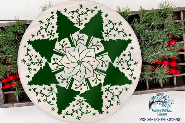 Christmas Mandala SVG SVG Wispy Willow Designs 