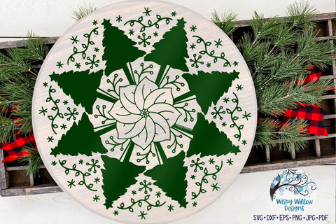 Christmas Mandala SVG SVG Wispy Willow Designs 
