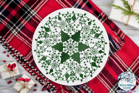 Christmas Mandala SVG SVG Wispy Willow Designs 
