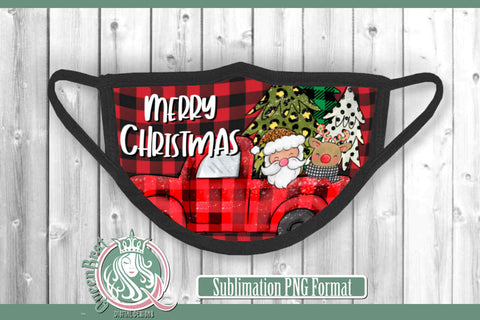 Christmas Mask Sublimation Bundle Sublimation QueenBrat Digital Designs 