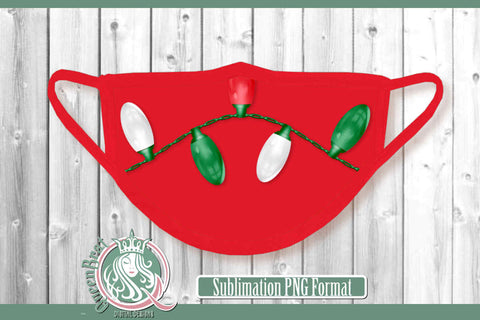 Christmas Mask Sublimation Bundle Sublimation QueenBrat Digital Designs 