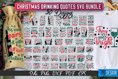Christmas Mega Bundle SVG | Monogram SVG | Funny Quotes | 3D Layered SVG SVG Fly Design 
