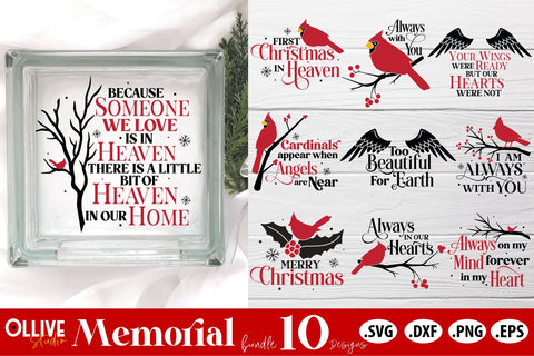 Christmas Memorial Bundle SVG | Christmas SVG SVG Ollive Studio 