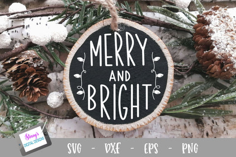 Christmas Mini Bundle - 4 Round Ornament SVG Designs SVG Stacy's Digital Designs 