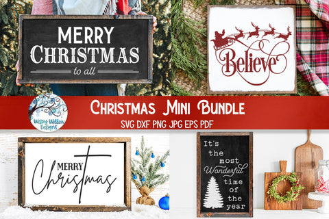 Christmas Mini Bundle SVG Wispy Willow Designs 