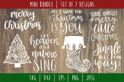 Christmas Mini Bundle Volume 2 Set of 7 - SVG SVG SavoringSurprises 