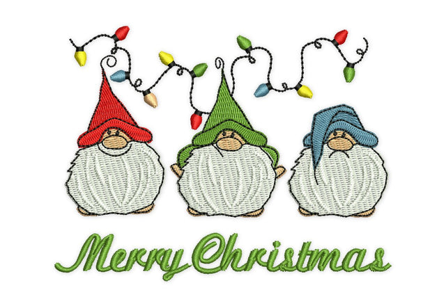 Christmas Mini Gnomes Embroidery Design Embroidery/Applique DESIGNS NextEmbroidery 
