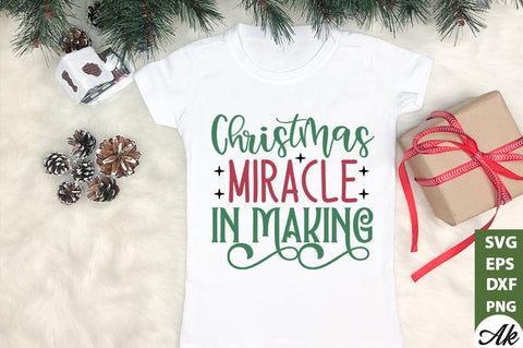 Christmas miracle in making Sign Making SVG SVG akazaddesign 