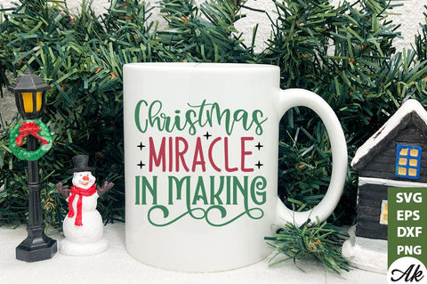 Christmas miracle in making Sign Making SVG SVG akazaddesign 