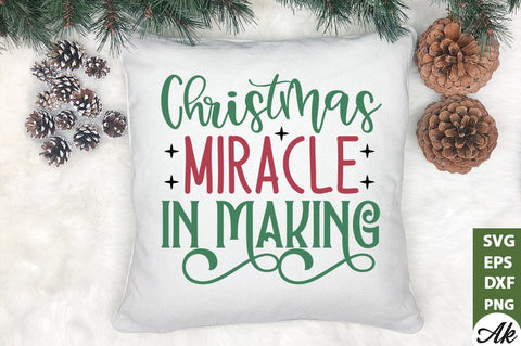 Christmas miracle in making Sign Making SVG SVG akazaddesign 