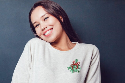 Christmas Mistletoe Branch, Border and Wreath for Machine Embroidery Design Pattern Instant Download. Embroidery/Applique DESIGNS ArtEMByNatalia 