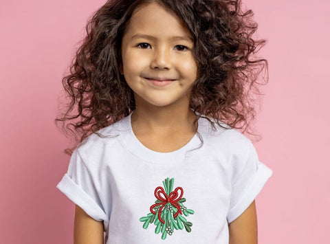 Christmas Mistletoe Branch, Border and Wreath for Machine Embroidery Design Pattern Instant Download. Embroidery/Applique DESIGNS ArtEMByNatalia 