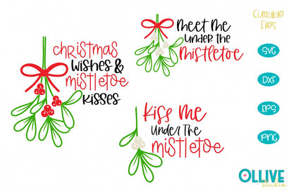 Christmas Mistletoe Bundle SVG SVG Ollive Studio 