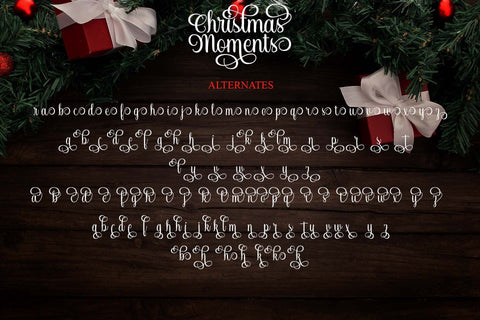 Christmas Moments Font love script 