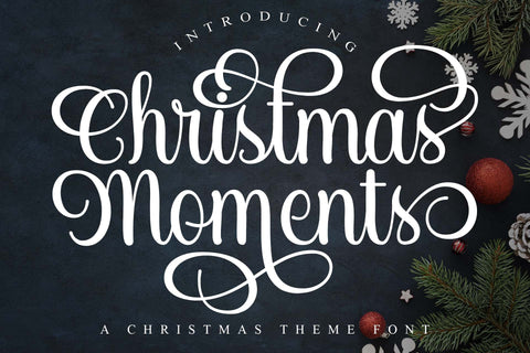 Christmas Moments Font love script 