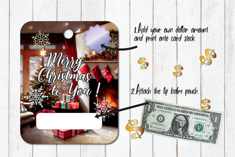 Christmas Money Card Bundle Printable Money Card Holder PNG Sublimation OrangeBrushStudio 