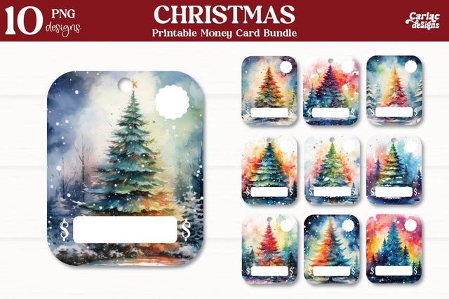 Christmas Money Card Bundle Sublimation Carla C Designs 