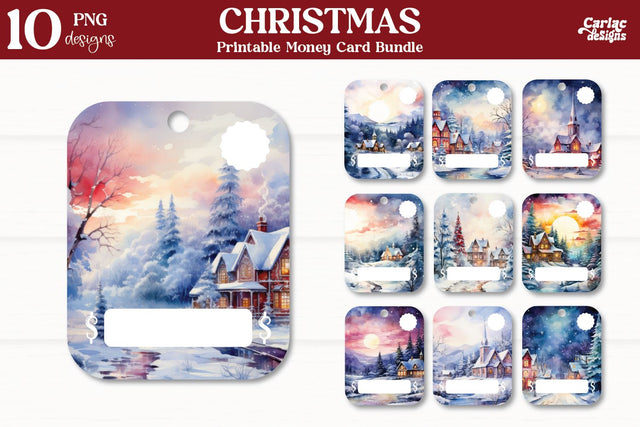 Christmas Money Card Bundle Sublimation Carla C Designs 