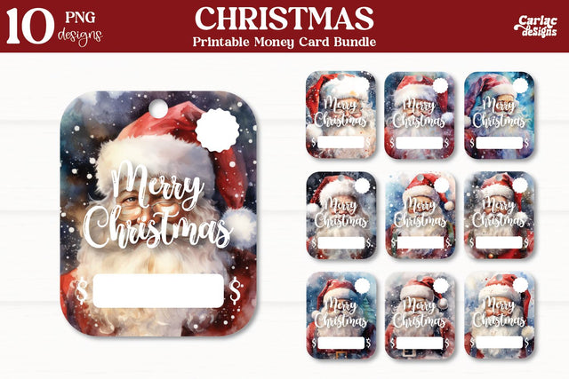 Christmas Money Card Bundle Sublimation Carla C Designs 