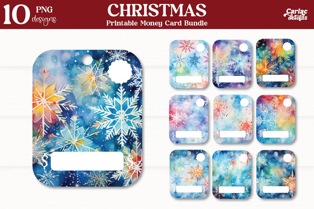 Christmas Money Card Bundle Sublimation Carla C Designs 