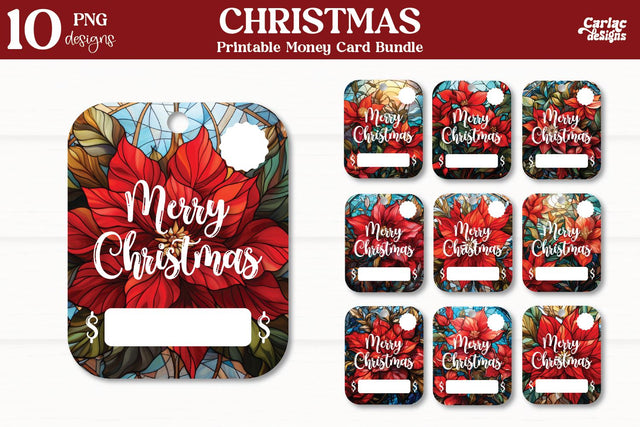 Christmas Money Card Bundle Sublimation Carla C Designs 