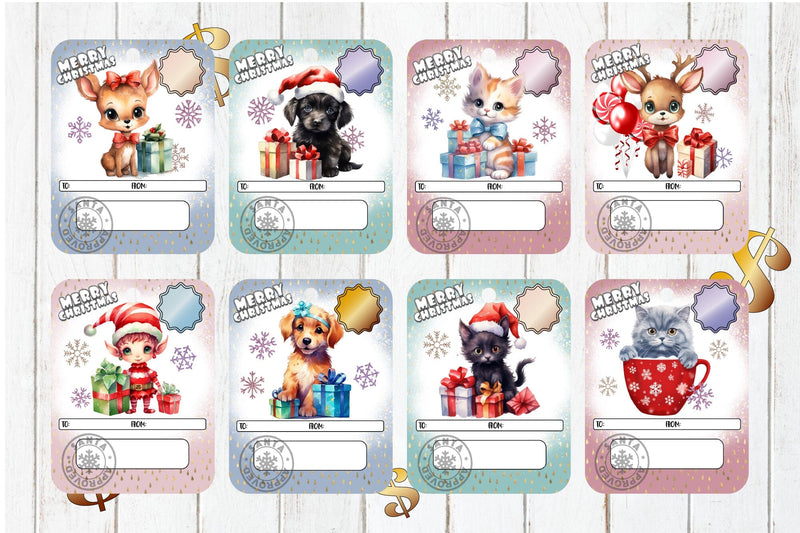 Christmas Money Card Printable Designs: Lip Balm Card Bundle Sublimation OrangeBrushStudio 