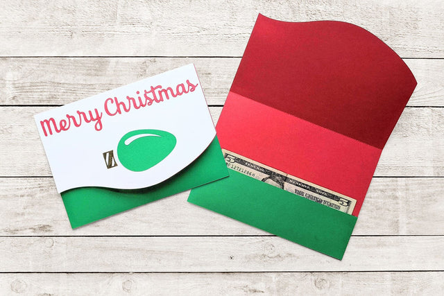 Christmas Money Holder Card SVG 3D Paper Risa Rocks It 