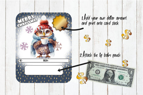 Christmas Money Holder, Money Card Printable Designs Bundle Sublimation OrangeBrushStudio 