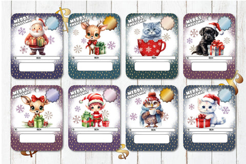 Christmas Money Holder, Money Card Printable Designs Bundle Sublimation OrangeBrushStudio 