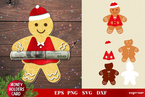 Christmas Money Holder SVG | Layered | Cut File SVG SvgOcean 