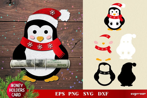 Christmas Money Holder SVG | Layered | Cut File SVG SvgOcean 