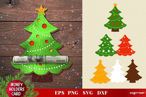 Christmas Money Holder SVG | Layered | Cut File SVG SvgOcean 