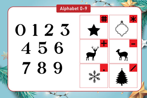 Christmas Monogram Decorative Fonts Font Fox7 By Rattana 