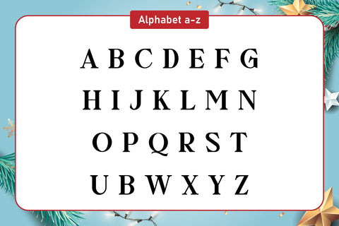 Christmas Monogram Decorative Fonts Font Fox7 By Rattana 