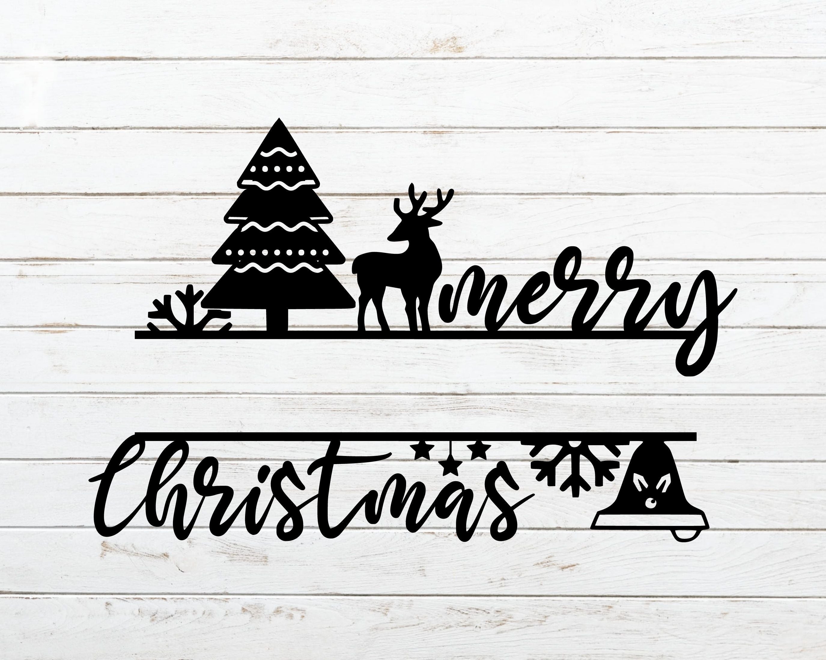 Reindeer Dust - Christmas Split Monogram Font (360088)