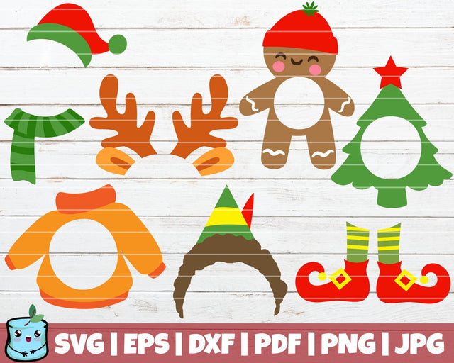 Christmas Monogram SVG Bundle SVG MintyMarshmallows 
