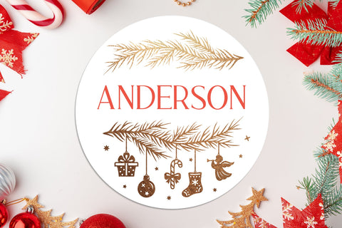 Christmas Monogram svg, Christmas door sign bundle svg cut SVG Digital Rainbow Shop 