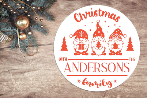 Christmas Monogram svg, Christmas door sign bundle svg cut SVG Digital Rainbow Shop 