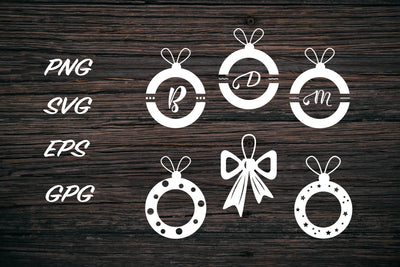 Christmas monogram SVG. Christmas ornament. Paper Monogram SVG Olga Terlyanskaya 