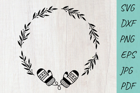Christmas Monogram SVG | Christmas Wreath | Christmas frame SVG Irina Ostapenko 