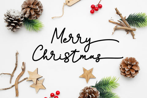 Christmas Monoline Font Letterara 