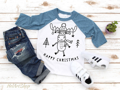 Christmas Moose SVG, Boy Christmas SVG, Girl Christmas SVG SVG _HelArtShop_ 
