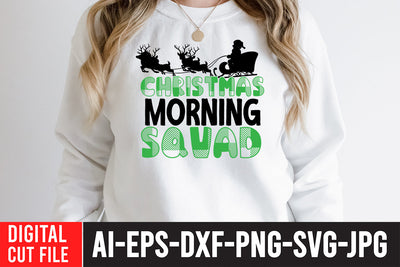 Christmas Morning Squad SVG Cut File SVG BlackCatsMedia 