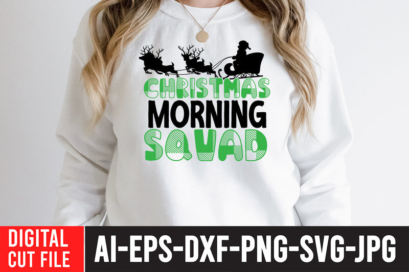 Christmas Morning Squad SVG Cut File SVG BlackCatsMedia 
