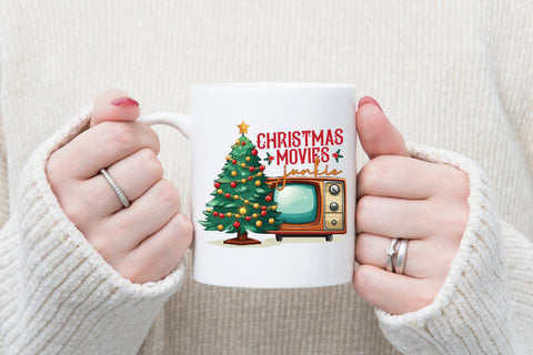 Christmas Movies Junkie PNG Sublimation Sublimation CraftLabSVG 