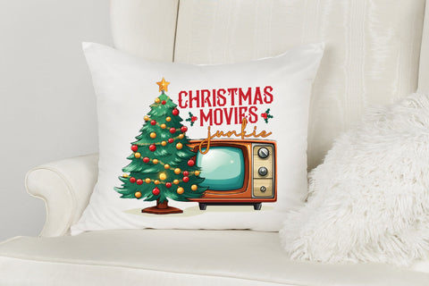 Christmas Movies Junkie PNG Sublimation Sublimation CraftLabSVG 