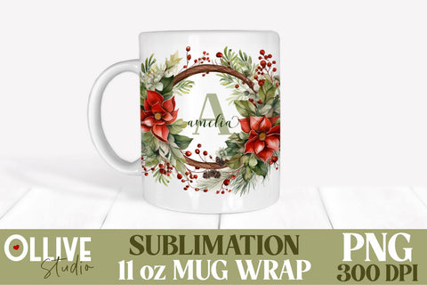 Christmas Mug 11oz Wrap Sublimation PNG SVG Ollive Studio 