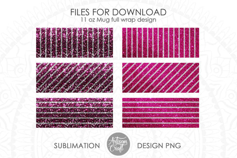 Christmas Mug Design PNG with pink peppermint SVG Artisan Craft SVG 